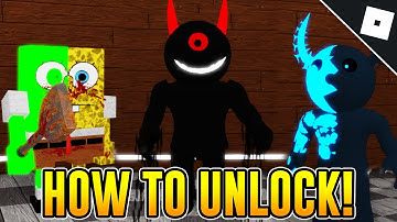 How to get the TOXIC SPONGY, CRIMSON EYE & BLUE FLAMED DEVIL BADGES in CUSTOM PIGGY SHOWCASE Roblox