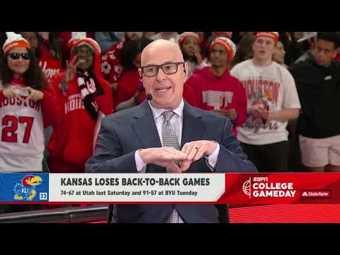PREDICTING Houston to the Final Four ? + Kansas' title hopes OVER⁉ | College GameDay
