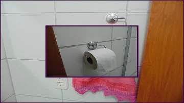 Qual a maneira correta de colocar papel higiênico no suporte?