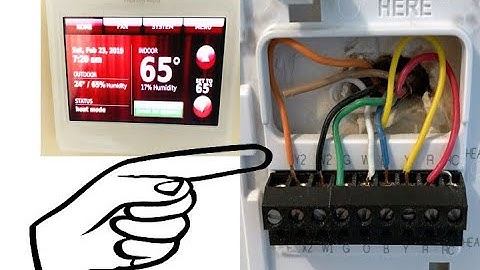 How to Wire Honeywell 9000 WiFi Touchscreen Thermostat