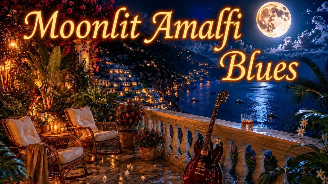 Cover Warm Blues on the Amalfi Coast | Relaxing Guitar for a Peaceful Escape