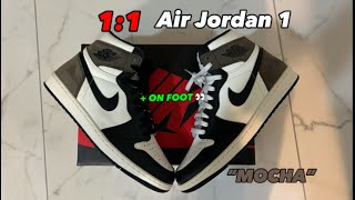 CLEANEST AIR JORDAN 1 🔥 | Unboxing Jordan 1 “MOCHA” ☕️| DETAILED REVIEW + On foot LOOK 👀