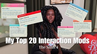 My Top 20 Interaction Mods | The Sims 4