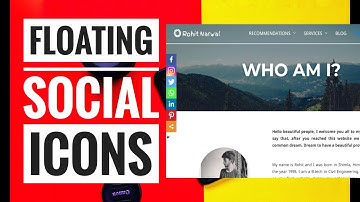 How to create a Fixed social icons sidebar without HTML/CSS
