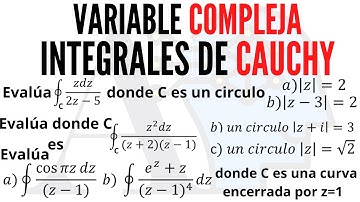 Ejercicios Variable Compleja - Integrales Complejas - Integrales de Cauchy