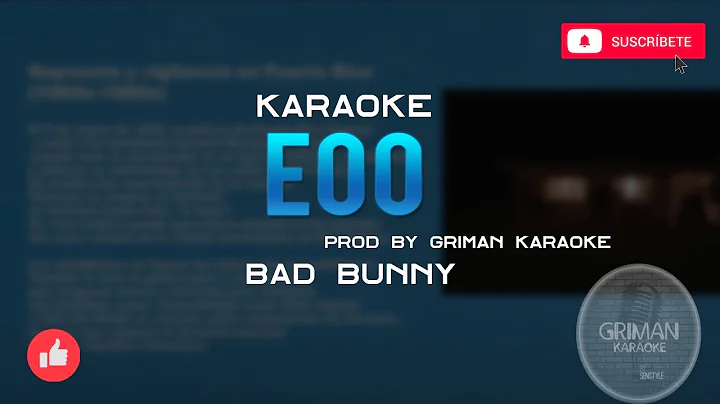 BAD BUNNY - EoO (KARAOKE - INSTRUMENTAL - REMAKE) | DeBÍ TiRAR MáS FOToS