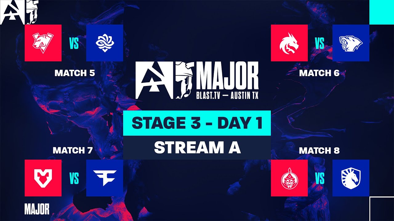 BLAST.tv Austin Major 2025, Stage 3, Day 1 - Stream A -  Spirit vs Lynn Vision