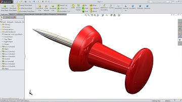 SolidWorks tutorial Drawing Pin