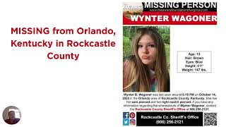 “13-Year-Old Wynter Wagoner Missing from Orlando, KY | Please Share”