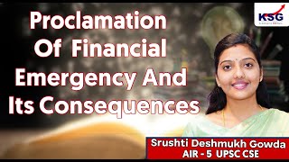 Proclamation Of Financial Emergency And Its Consequences