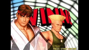 971: Capcom vs. SNK Pro \\ Dreamcast \\ Guile, Ryu max lvl Arcade Mode 1cc SF6 trailer hype ver ; )