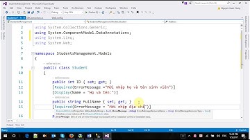 #01 - MVC in ASP.NET - Quản lý sinh viên - Hiển thị danh sách sinh viên