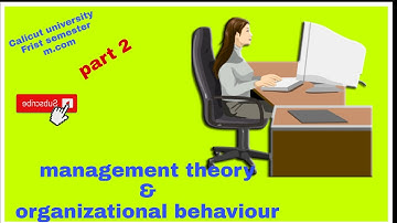 Calicut university first semester m.com / management theory & OB