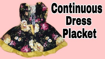 How to sew a continuous dress placket