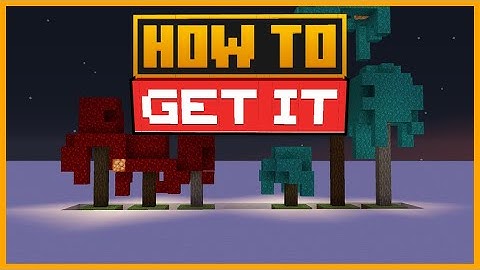 🟨 HOW to grow NETHER TREES in Minecraft JAVA, BEDROCK, MCPE+, Switch