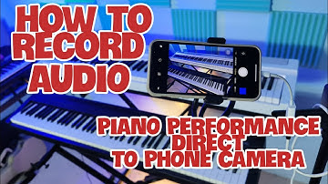 How to Record Digital Piano Direct to phone camera Roland Fp30x fp30 Fp10