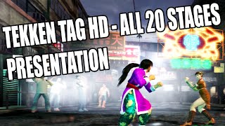 Tekken Tag - All 20 Stages Presentation in HD