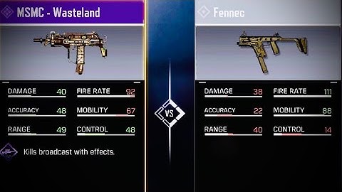 SMG MSMC VS SMG FENNEC IN COD MOBILE | (W 720p60 / 1080p60)