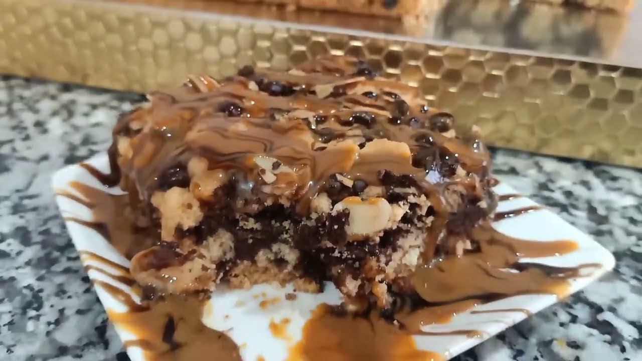 براوكيز روعة من مطبخ نعيمة ام عصام بطبقتين من الكوكيز وطبقة البراوني