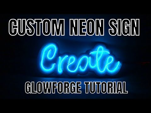 Create a custom neon sign with the Glowforge - Inkscape tutorial to design for glow forge