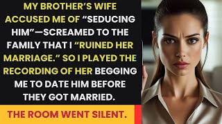 Brother&#39;s Wife Accused Me of Seducing Him—So I Played the Recording of Her Begging Me to Date Him