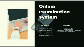 Online examination system ppt || Final year ppt presentation || online examination system project