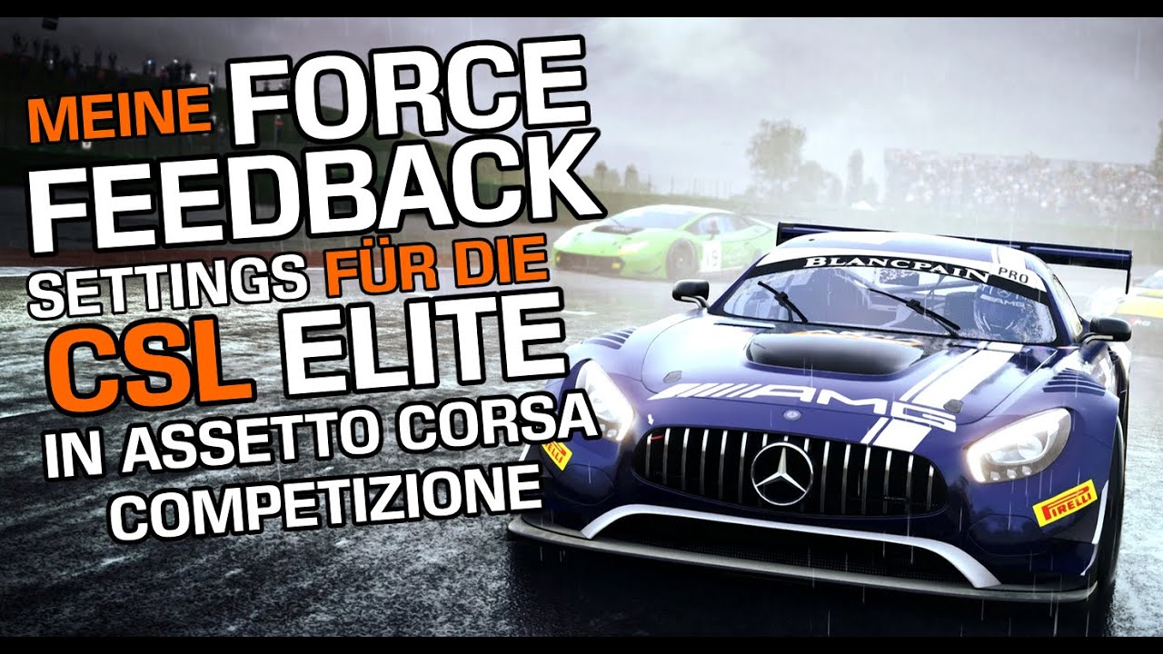 Meine Force Feedback Settings in Assetto Corsa Competizione Simracing