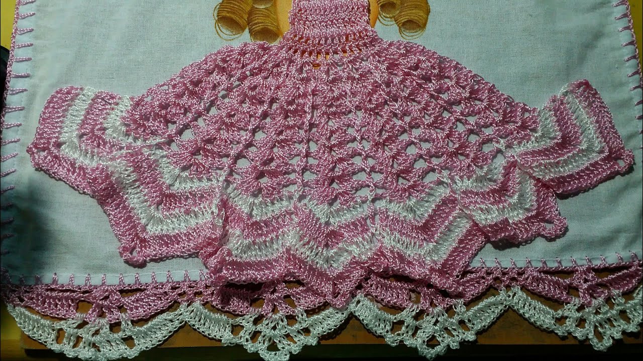 vestido croche para pano de prato