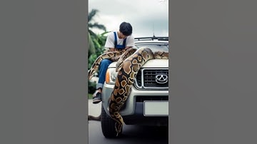 Al Travel Discovery | python attacking bus | Amazon jungle #shorts#nature#art