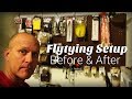 Organizing my new fly tying bench - in a closet! Organizing my new fly tying bench - in a closet!