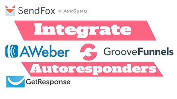 How To Integrate Autoresponders To 😀GrooveFunnels  | GroovePages