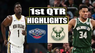 New Orleans Pelicans vs Milwaukee Bucks 1st QTR HIGHLIGHTS | March 28 | 2024 NBA Season