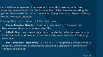 Resolving the Unable to update the environment variable file via newman on NodeJS Challenge