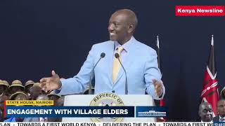 Ruto: THESE VILLAGE ELDERS ARE DISLIKED, YET THEY ARE THE BACKBONE OF KENYA.
