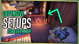 Wrecking Ball DEFENSIVE SETUPS For Every Map (+Spawn Rollouts)