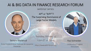 Abfr Webinar With Semyon Malamud And Paul Schneider