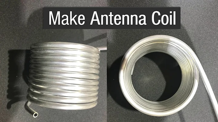 Winding big coil for Vertical Antenna