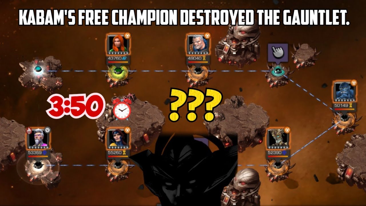 KABAM Free champion destroyed the Gauntlet very fast—350 ⏰️ YouTube