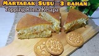Martabak Susu 3 bahan topping Roma Kelapa