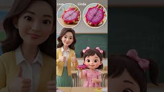 Learn Dragon Fruit Skin and Dragon Fruit Slice | English Time for Kids