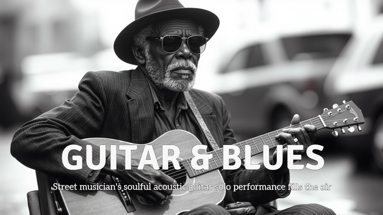 невероятное уличное блюзовое акустическое гитарное соло душевное проникновенное исполнение
