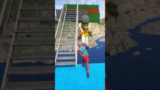 Rainbow Spiderman vs Squid Game Doll Epic Ragdolls in Gta 🤯