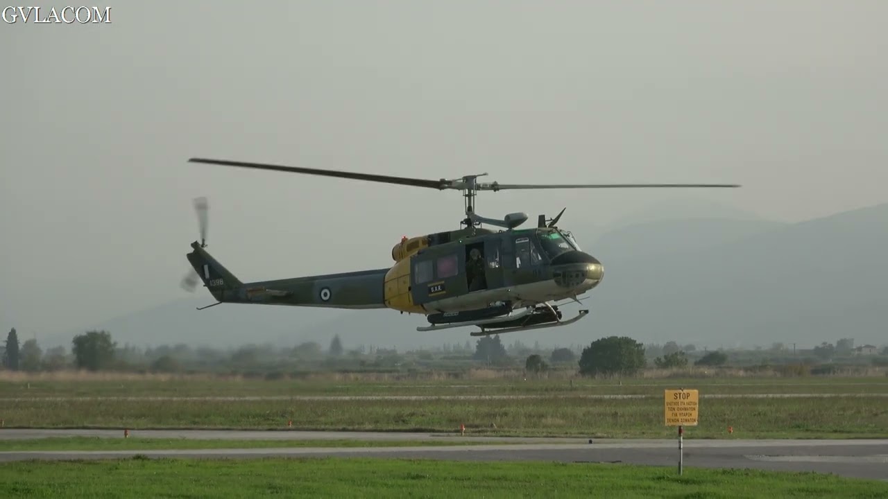 Hellenic Air Force Agusta Bell AB-205 Start Up