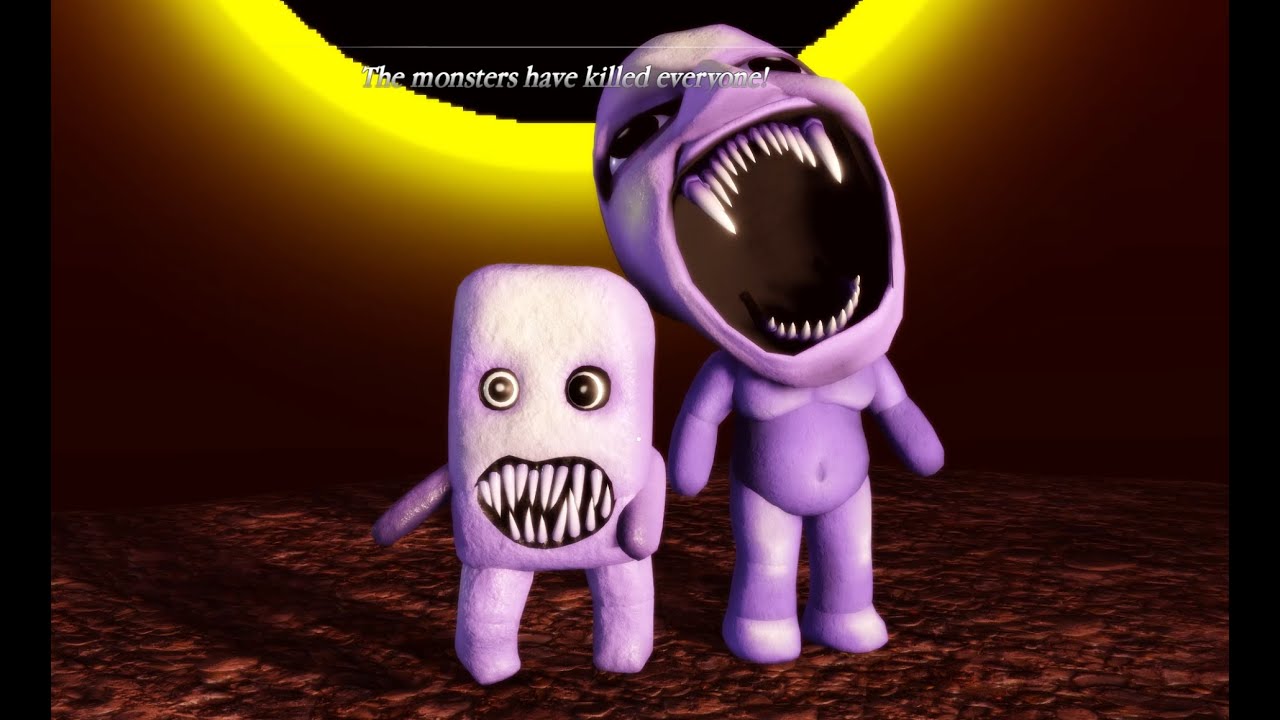 Classic Ao Oni and Fuwatti in Double Trouble (pillar chase 2)