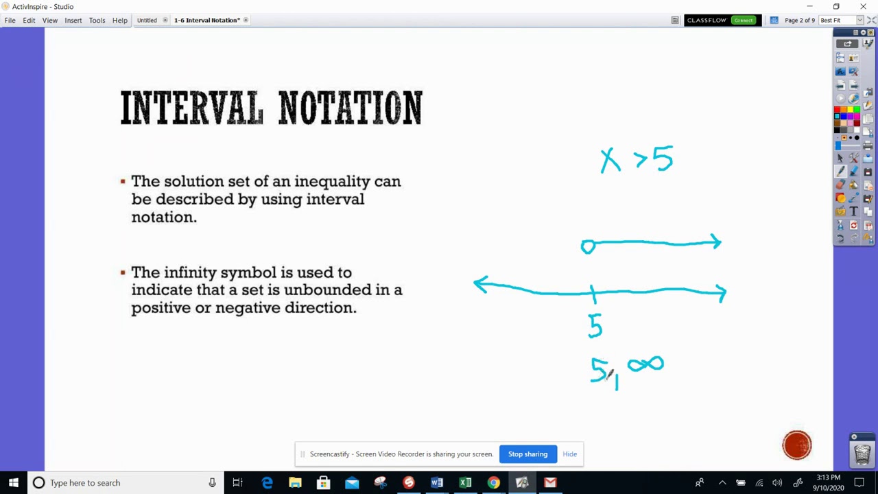 Interval Notation Part One - YouTube