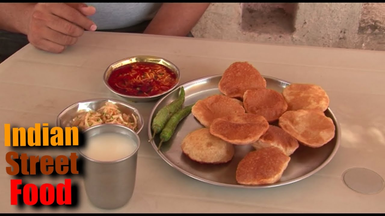 street food gujarat - breakfast food - puri shak - indian street food gujarat | Best indian street food