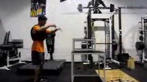 DeFrancosTraining.com - 45" box jump wearing 60 lb. vest!