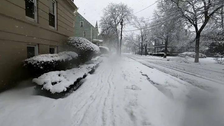 4k walk in snow Lynn Massachusetts