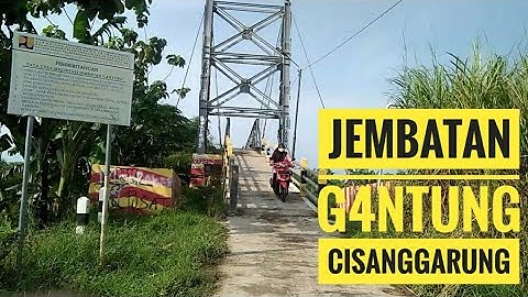 Jembatan g4ntung cisanggarung | ciledug wetan-cirebon