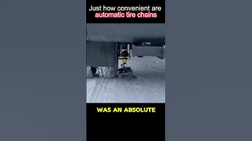 The inventor of automatic tire chains was an absolute genius.#shortvideo #shortvideo #fyp